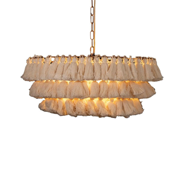 Metavaya Chandelier Dia 65cm X H 35cm / Pink Fela Tassel Chandeliers 822706697939 M2022091501-8