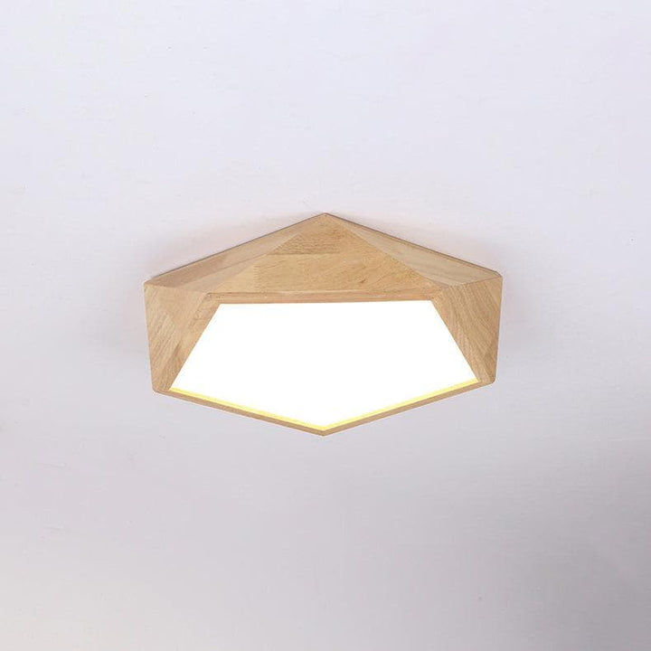 Metavaya Ceiling Lamp Geometric Wood Ceiling Light