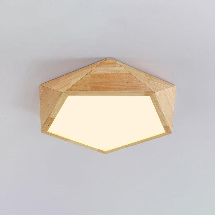 Metavaya Ceiling Lamp Geometric Wood Ceiling Light