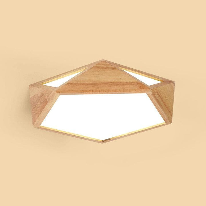 Metavaya Ceiling Lamp Geometric Wood Ceiling Light