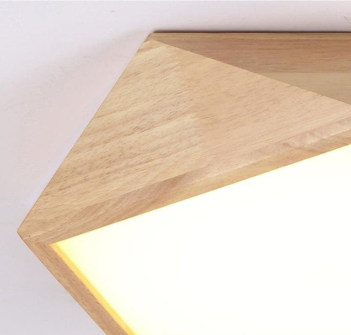 Metavaya Ceiling Lamp Geometric Wood Ceiling Light