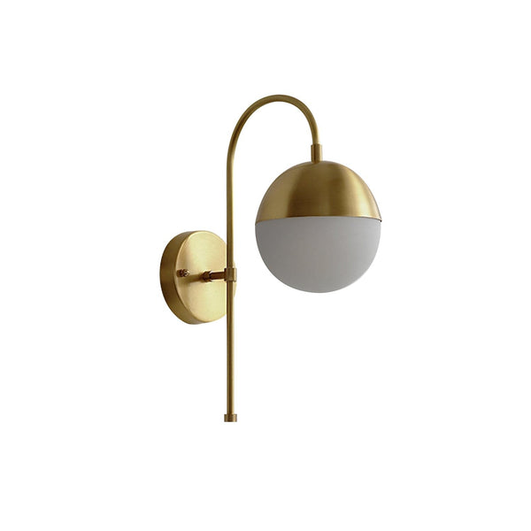 Metavaya Wall lamp Dia 15cm x H 42cm / Gold Globe Wall Lamp 323232417201 M2022100402-2 Buy Globe Wall Lamp Online