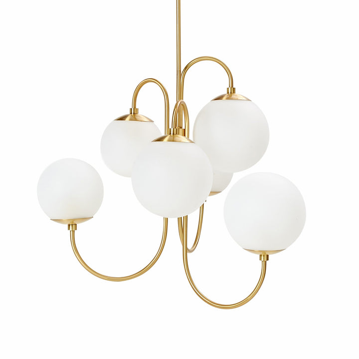 Metavaya Chandelier Dia 79cm x H 63cm / Golden Gooseneck Chandelier 653733214536 202112109-1 Shop Gooseneck Chandelier Online