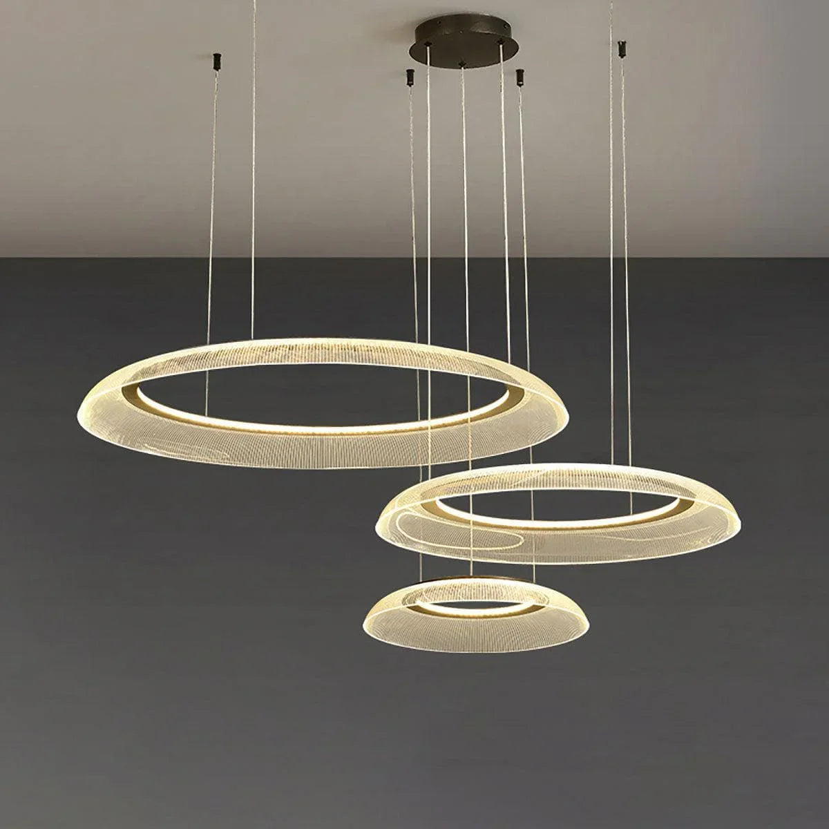 Graduated Circle Chandelier | Art Deco Round Chandelier – Metavaya