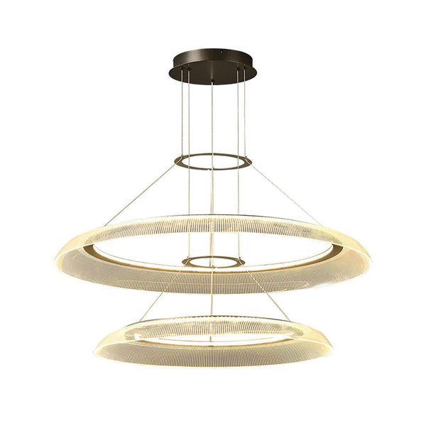 Metavaya Chandelier Graduated Circle Chandelier | Art Deco Round Chandelier