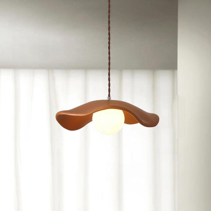 Metavaya Pendant lamp Dia 35cm X H 10cm / Orange Hat Pendant Lamp 662668874326 M2023040201-3 Hat Pendant Lamp | Hat Pendant Light