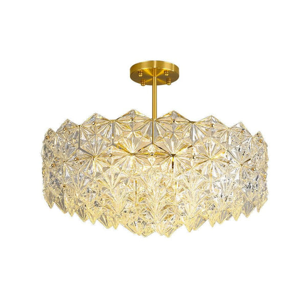 Metavaya Chandelier Kinkeldey Crystal Prism Chandelier | Classic Gold Crystal Chandelier