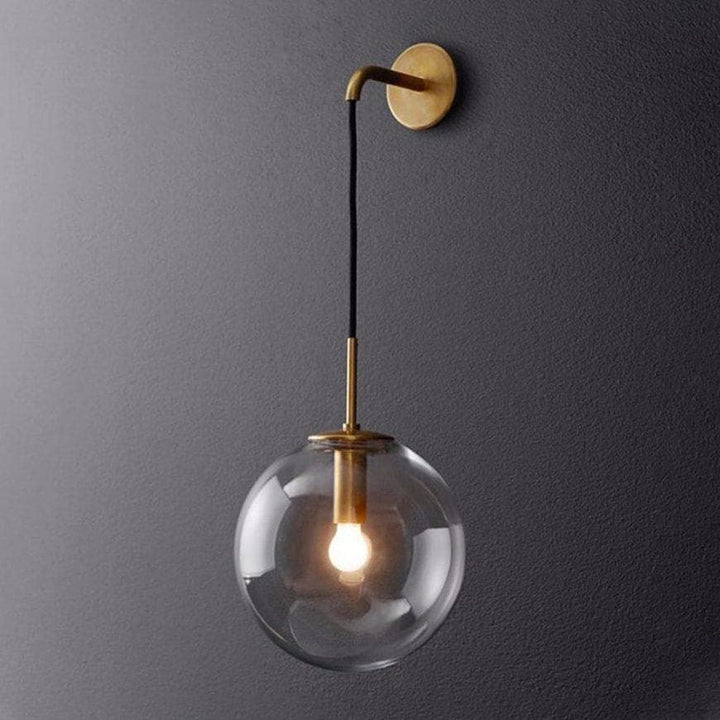 Metavaya Wall lamp Dia 15cm x H 50cm / Gold / Smoked Languedoc Wall Lamp 323232417430 M2022100502-2