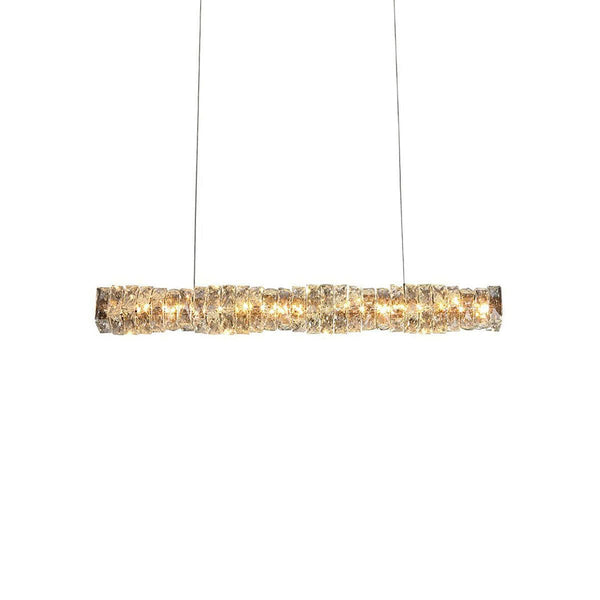 Metavaya Chandelier Long Crystal Pendant Lamp