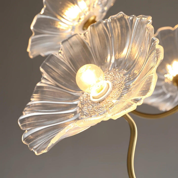 Metavaya Chandelier Lotus Leaf Glass Chandelier