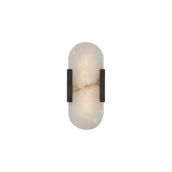 Metavaya Wall lamp Dia 10cm X H 35cm / Black Melange Elongated Sconce 323232416334 M2022091603-2 Buy Melange Elongated Sconce Online