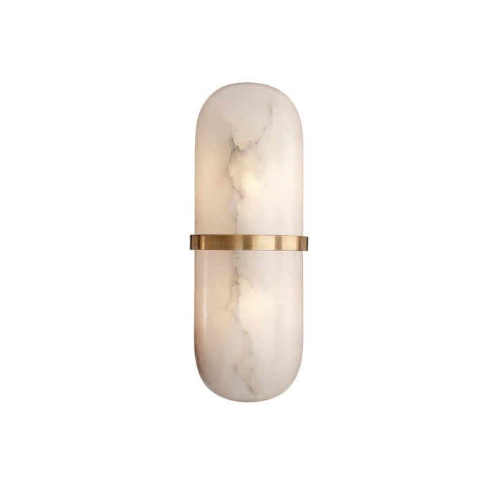 Metavaya Wall lamp Dia 12cm x H 40cm *2 / Gold Semi Cylinder Marble Wall Light 323232419267 M2022100807-7 Buy Semi Cylinder Marble Wall Light