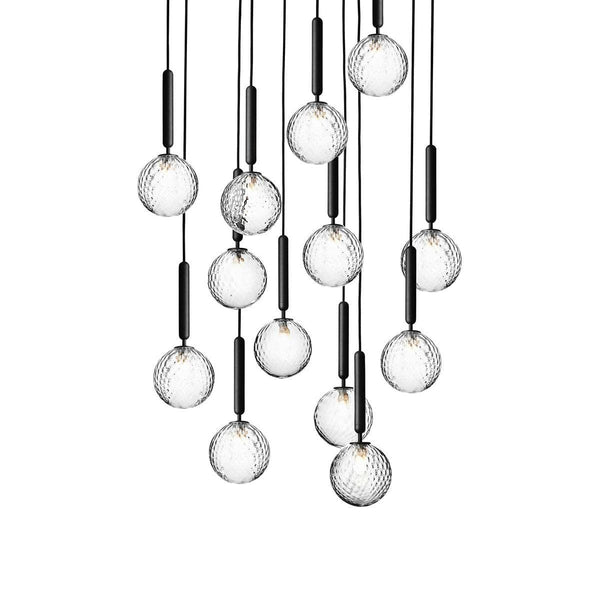 Metavaya Wall light 13heads / Black / Clear Miira Pendant light 653733644531 D-202112380018-17