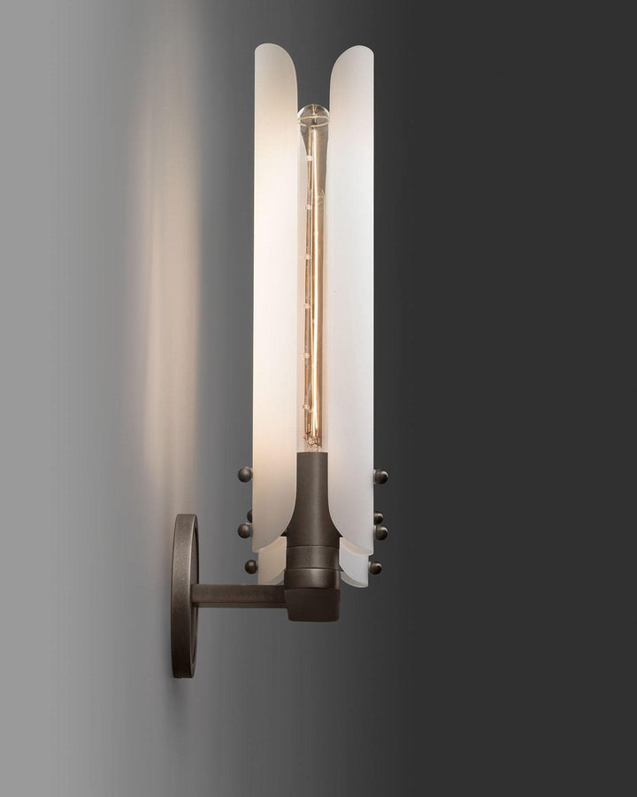 Metavaya Wall lamp Lron marble wall lamp Platiere Sconce in Solid Brass Shade for Sale