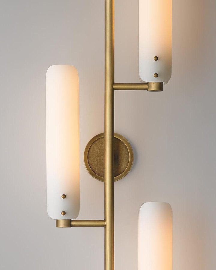 Metavaya Wall lamp Lron marble wall lamp Platiere Sconce in Solid Brass Shade for Sale