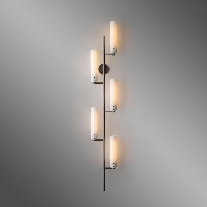 Metavaya Wall lamp Lron marble wall lamp Platiere Sconce in Solid Brass Shade for Sale