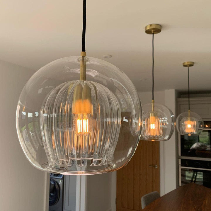 Metavaya Pendant light Pleated Crystal Pendant Light