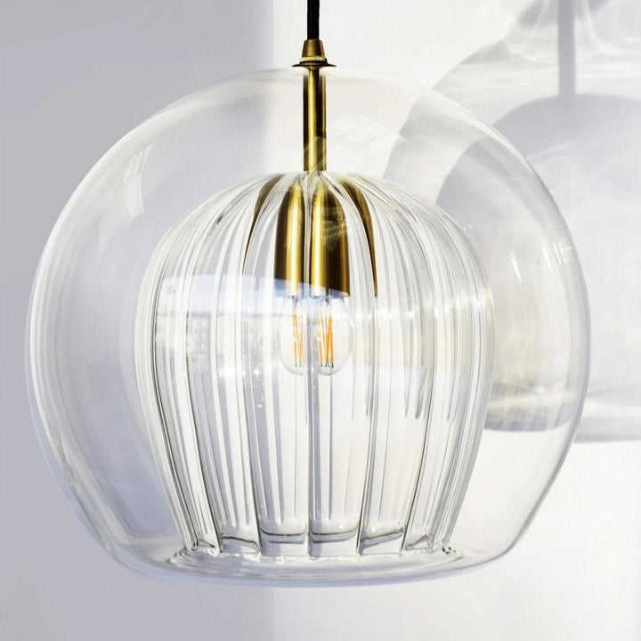 Metavaya Pendant light Pleated Crystal Pendant Light