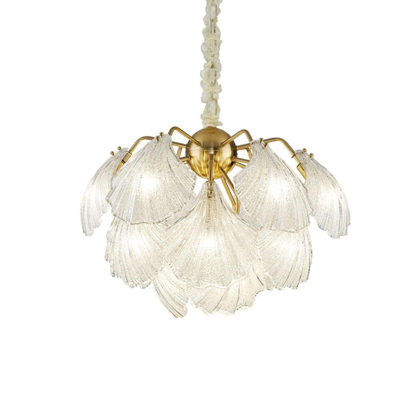 Metavaya Chandelier Ribbed Shell Ceiling light