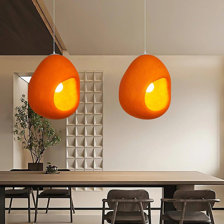 Metavaya Pendant lamp Dia 40cm x H 50cm / Orange Sensi Pendant Light 336019215457 M2023021007-1 Sensi Pendant Light & Lamps for Sale in USA/Canada