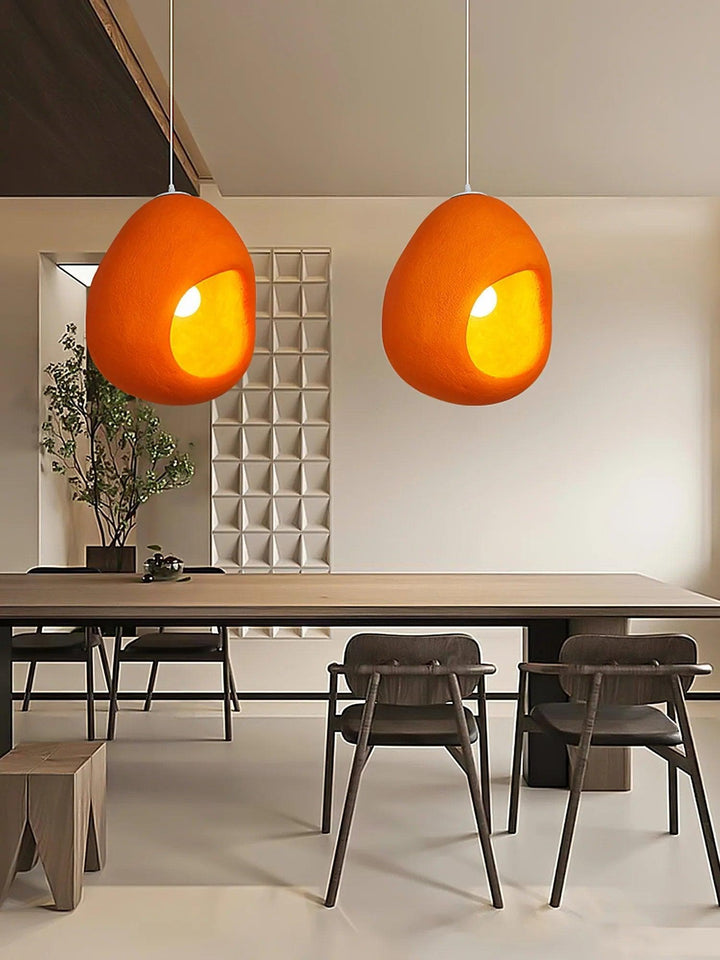 Metavaya Pendant lamp Dia 40cm x H 50cm / Orange Sensi Pendant Light 336019215457 M2023021007-1 Sensi Pendant Light & Lamps for Sale in USA/Canada