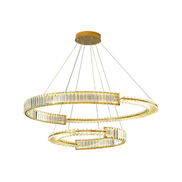 Metavaya Chandelier Stella LED Chandelier Stella LED Chandelier | Ring Crystal Chandelier