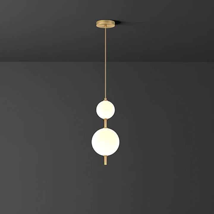 Metavaya Pendant lamp Dia 15cm x H 38cm / Gold / Warm White Vertical Globe Pendant Lamp 122266101212 M2022092605-1