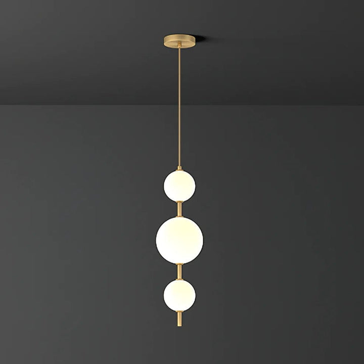 Metavaya Pendant lamp Dia 15cm x H 50cm / Gold / Warm White Vertical Globe Pendant Lamp 122266101236 M2022092605-3