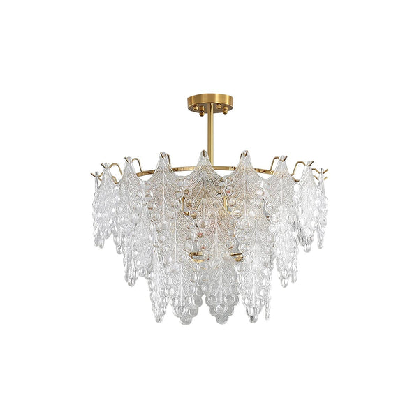 Metavaya Chandelier Vilary Layered Glass Chandelier