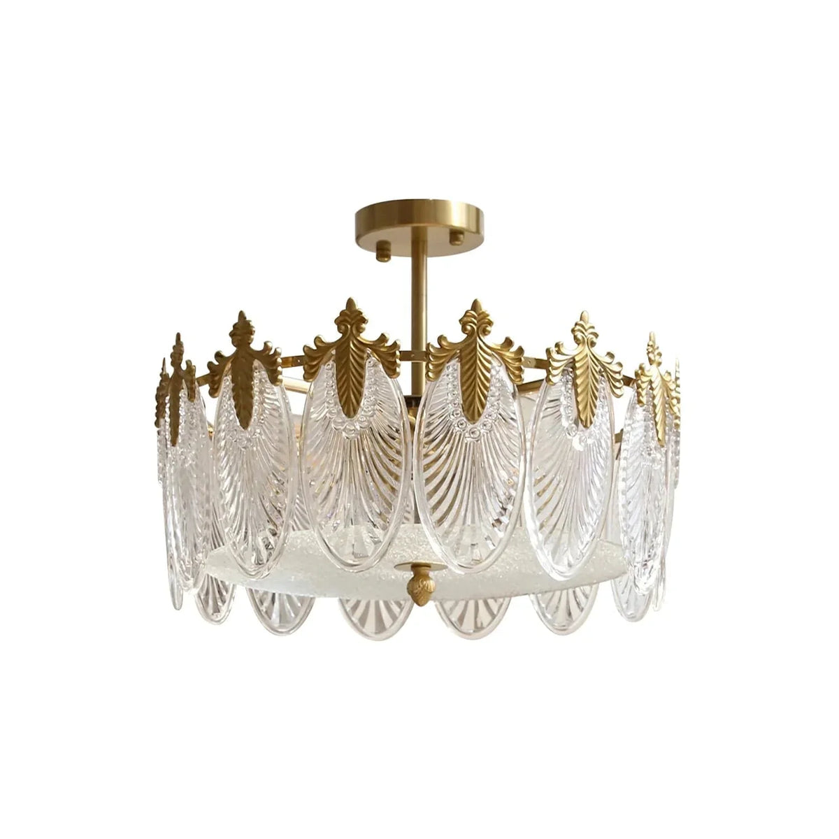 Metavaya Chandelier Vintage Crystal Leaf Chandelier